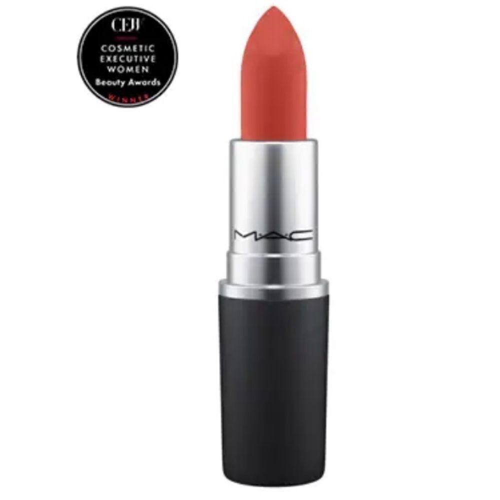 MAC NEW POWDER KISS LIPSTICK BEST SELLER DEVOTED TO CHILI WARM BRICK RED+ Ipsy
